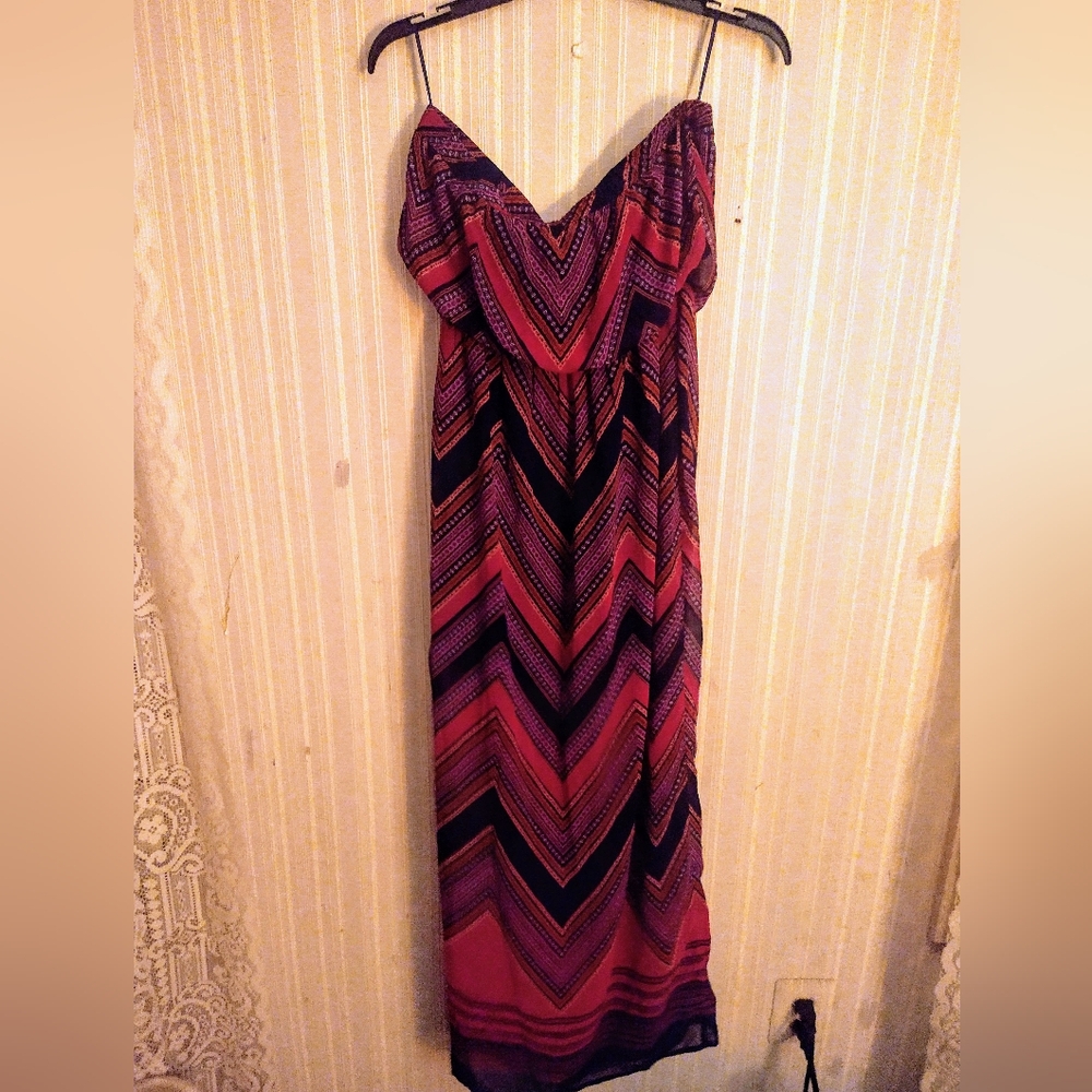 Express Maxi Strapless Dress